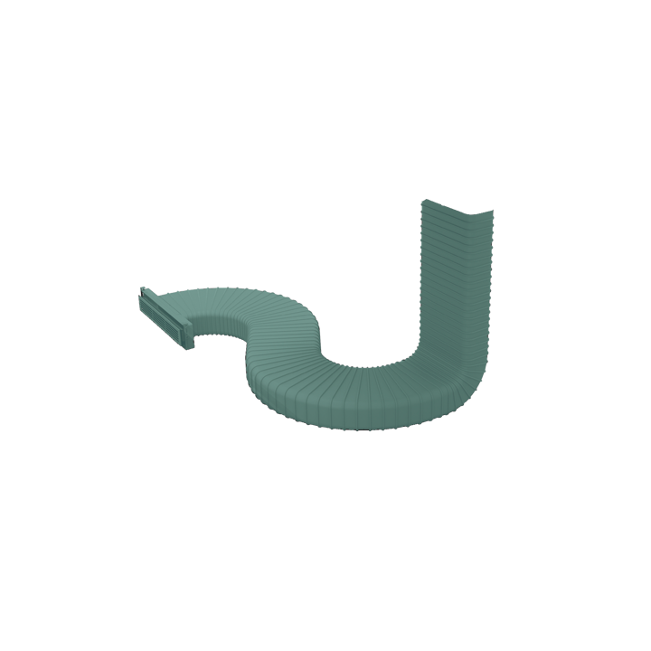 Kit tubo flexível com grelha 100 mm - FCH003002