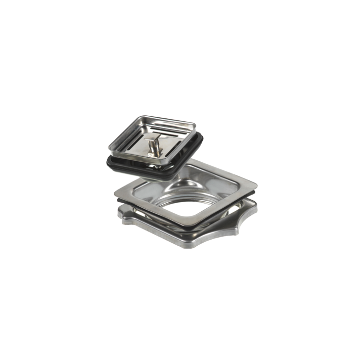 Rectangular connection adapter for chrome-plated Food Waste Disposer