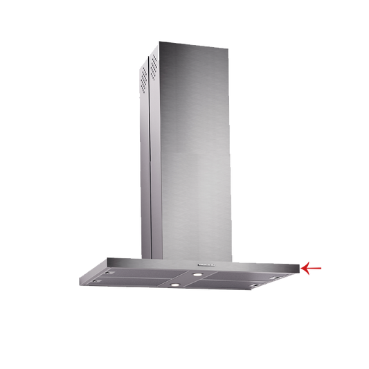 Chaminé de ILHA de 90 CM em inox