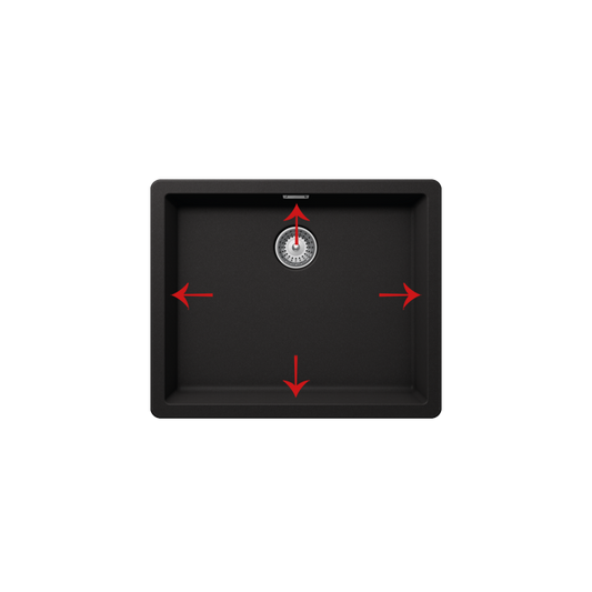SCHOCK BROOKLYN N-100L CRISTALITE+ NERO Sink