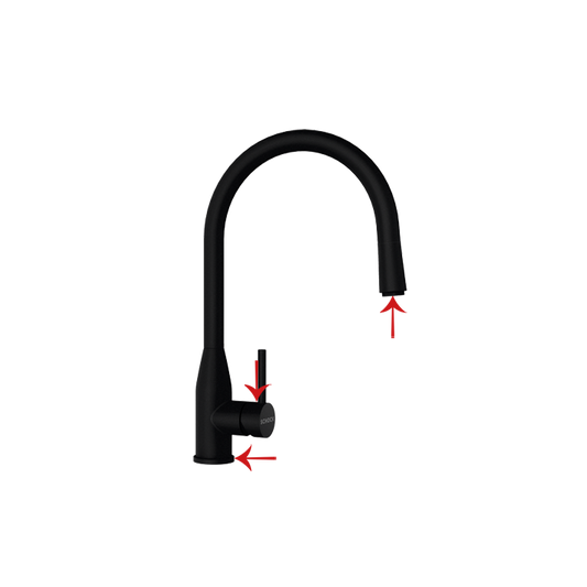 J-Shaped pull-out Copper tap