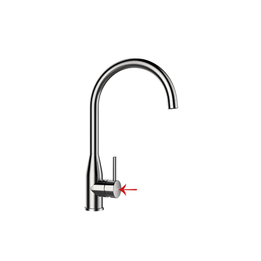Fixed J-shaped stainless steel tap