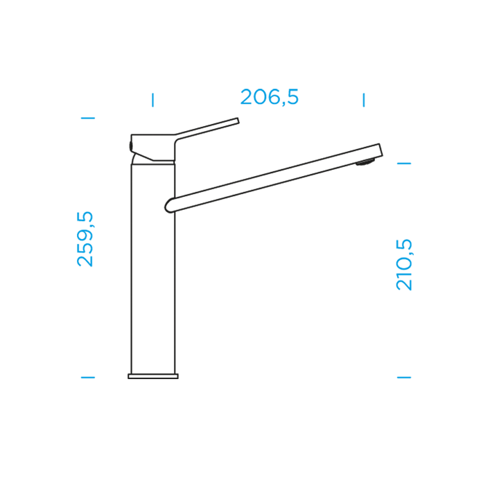 SCHOCK PAPILIO fixed tap
