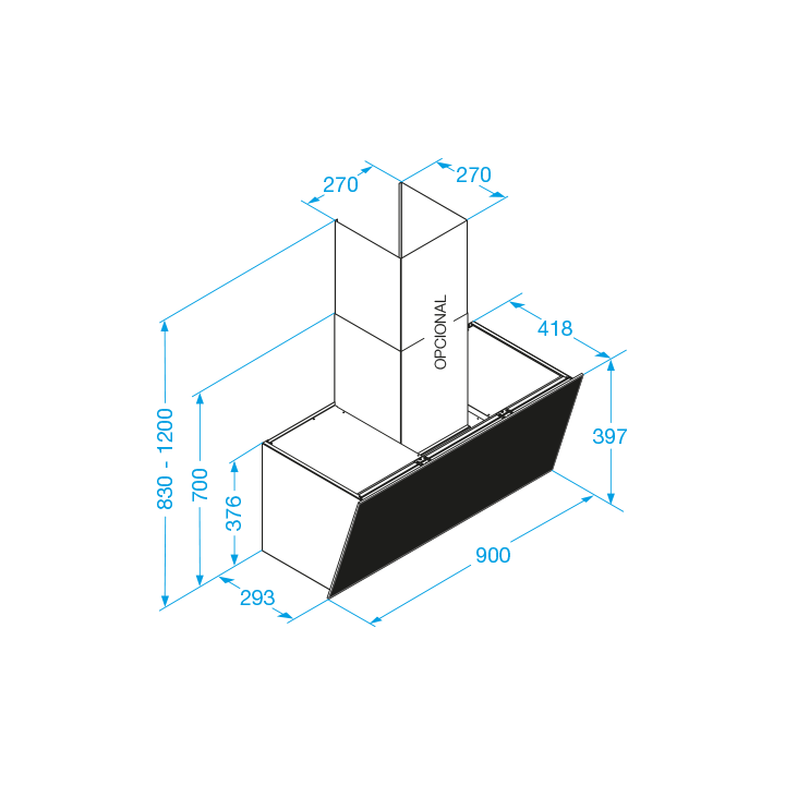 Chaminé de Parede FRASA DEMA