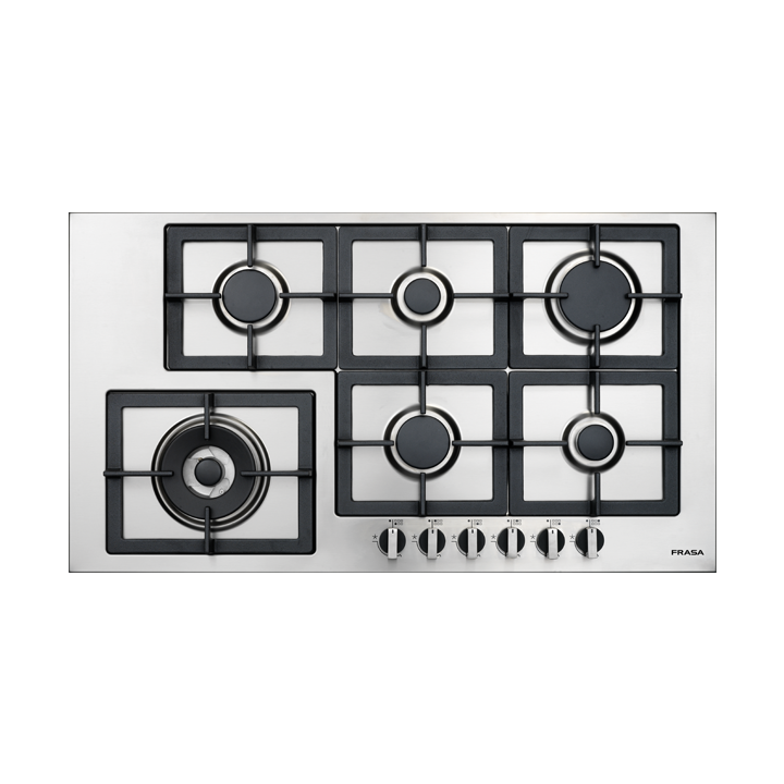 FRASA 90 cm stainless steel gas hob - FPG9086