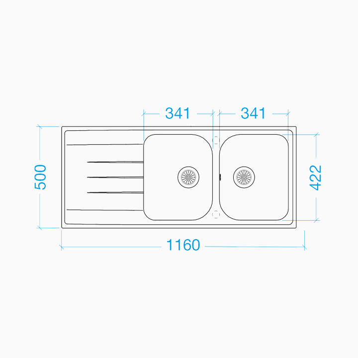 FRASA GRACE 80D Quartz Sink
