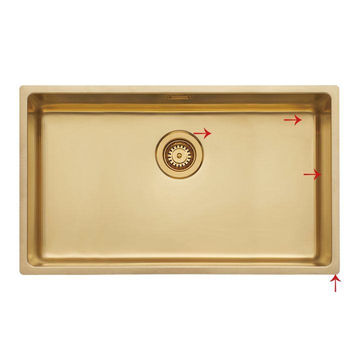 70x40 U/F Gold Bowl