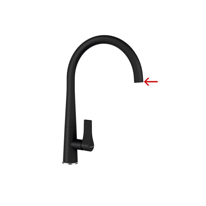 Misturadora SCHOCK GOTA fixa em preto