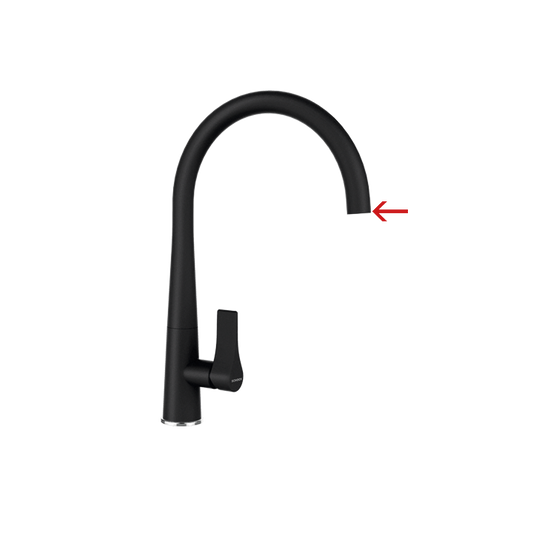 Fixed J-Shape tap in black