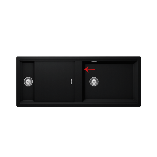 Sink 1000x500 cm nero