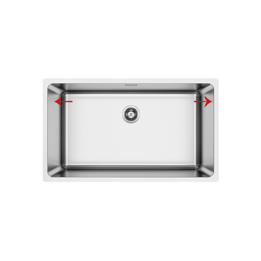 71x40 cm stainless steel sink