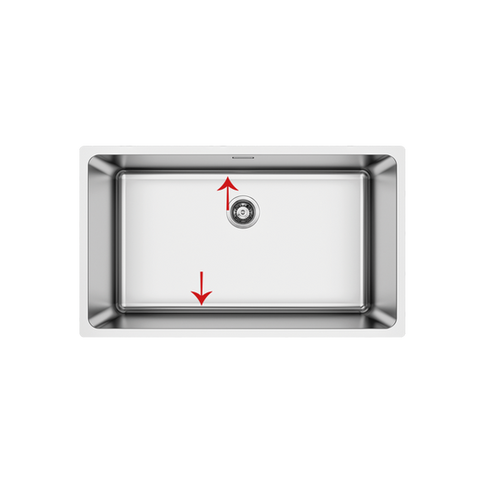 71x40 cm stainless steel sink