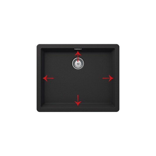 50x40 Quartz NERO Sink