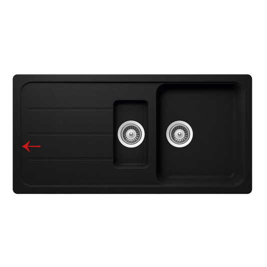 Sink 1000x500 cm nero