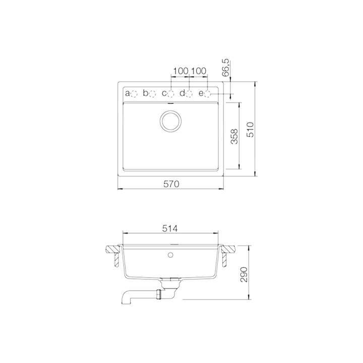 SCHOCK NEMO N-100 Cristalite Sink