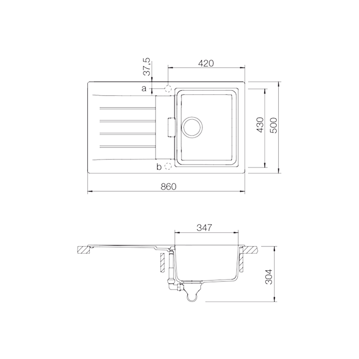 SCHOCK PRIMUS D-100 Cristalite Sink