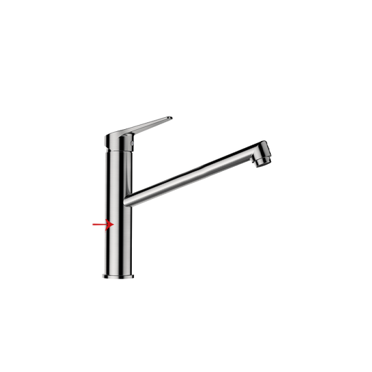 SCHOCK METIS fixed tap with stainless steel look