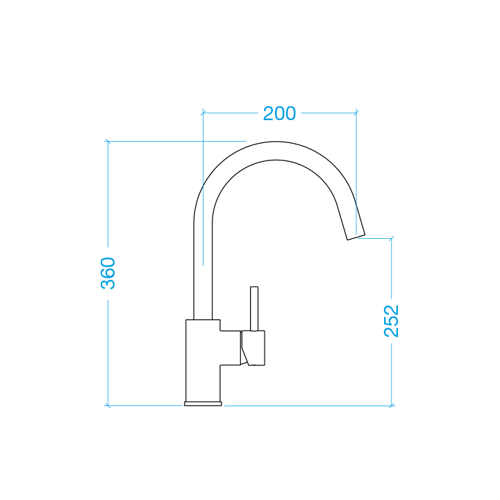 FRASA MIRAL STAINLESS STEEL fixed tap
