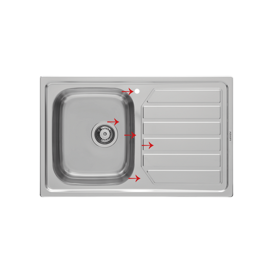 45 cm stainless steel Sink