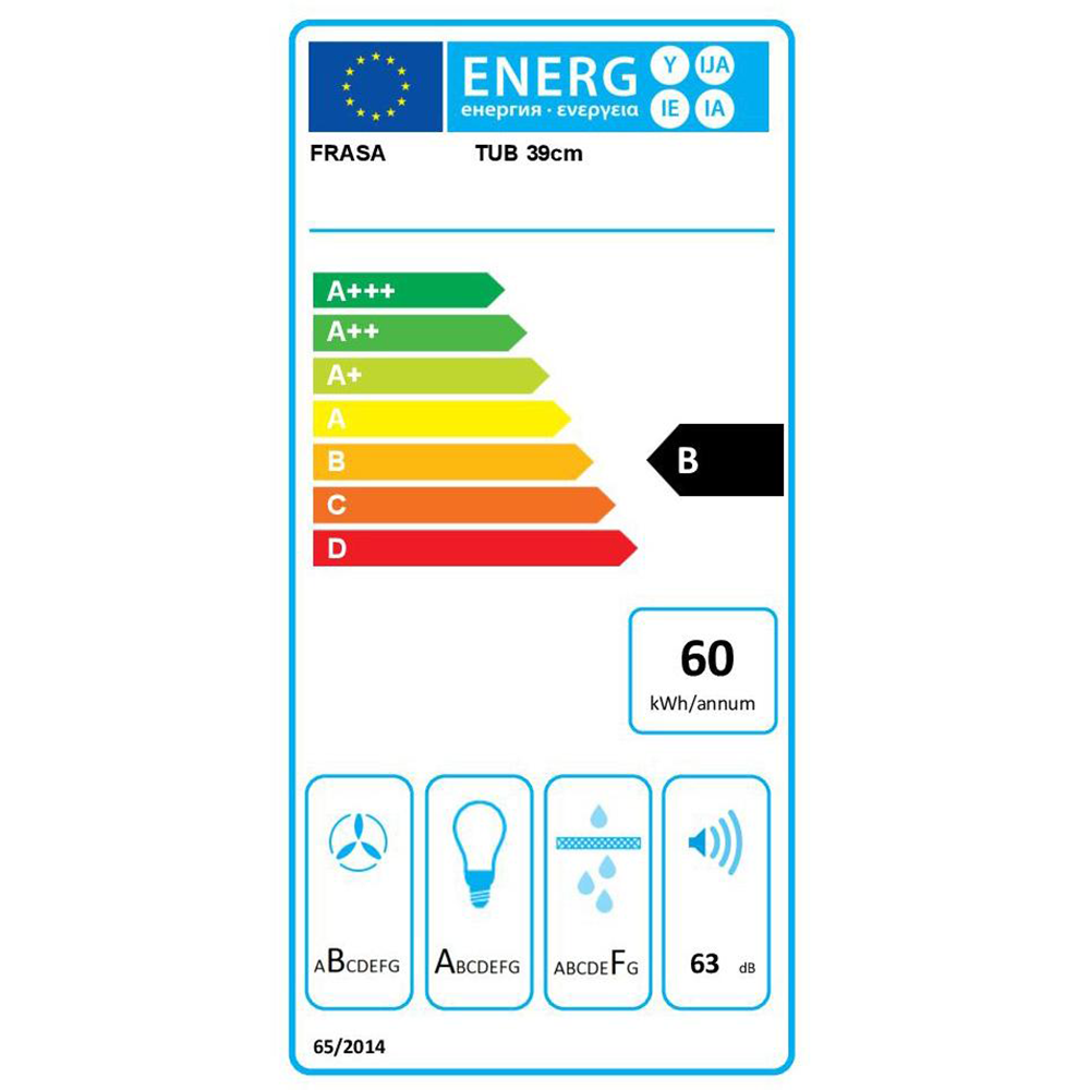 Chaminé FRASA Tub Ø39 cm inox