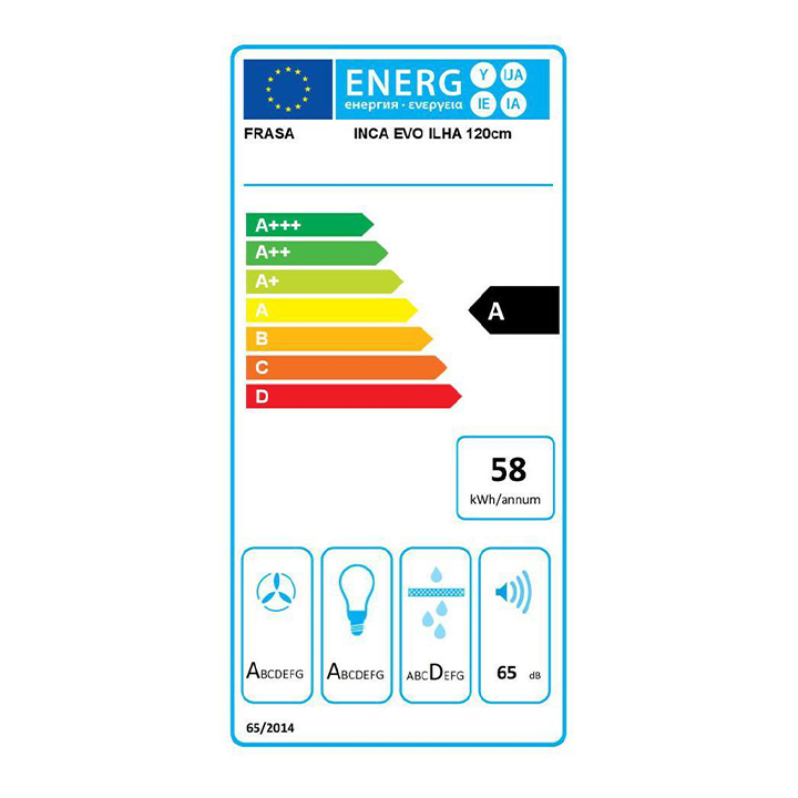 Chaminé de Ilha FRASA INCA EVO 120 cm