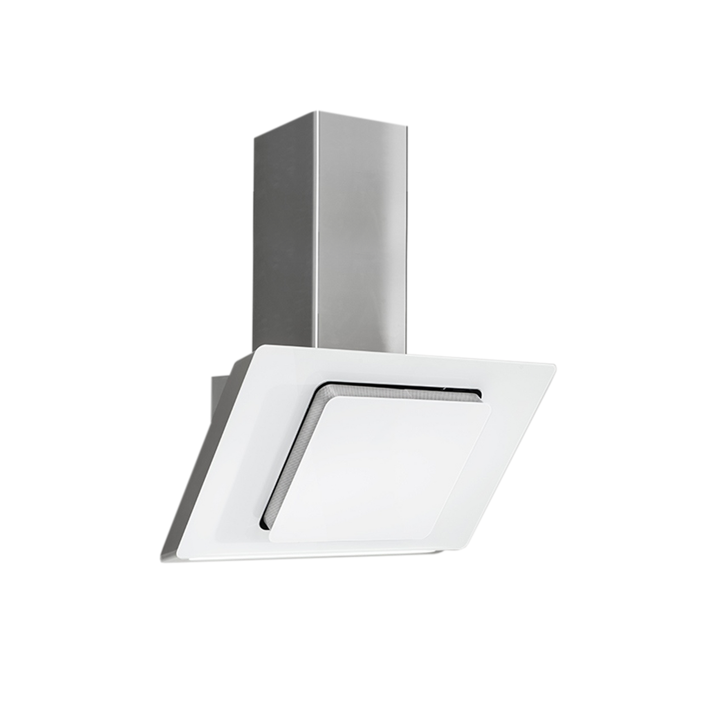 80 cm 800 m3/h stainless steel/white glass wall chimney