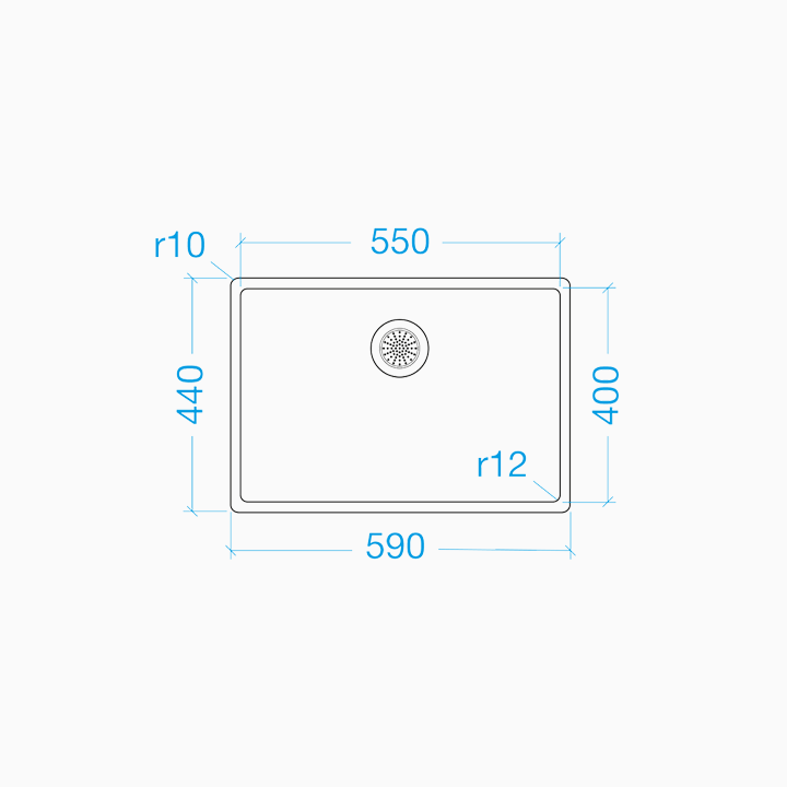 FRASA EVENTA 55 U/F Sink