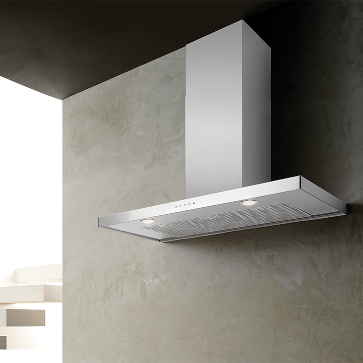 CHAMINÉ FRASA INCA 120cm INOX C/LED