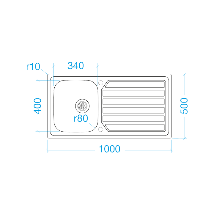 FRASA NERI 45DL Sink