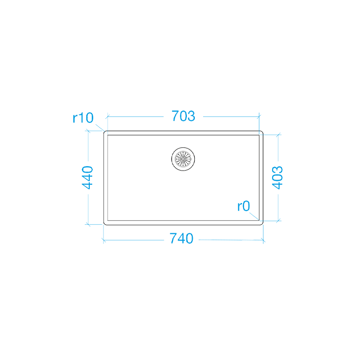 70x40 U/F Tub