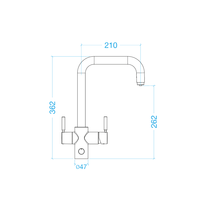 InSinkErator 4N1 U Fixed tap