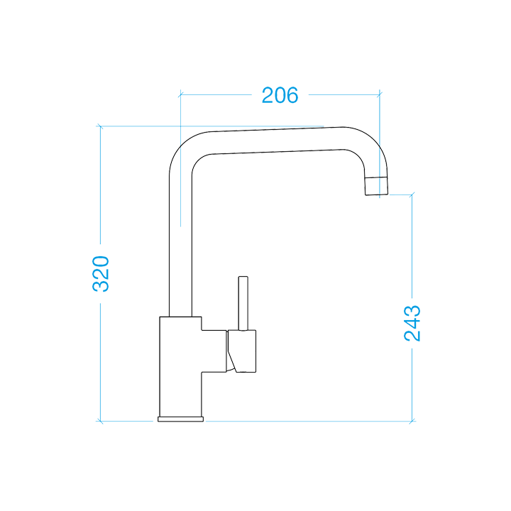 SCHOCK FONOS CRISTALITE+ fixed tap