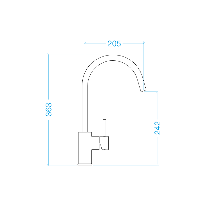 FRASA BOLY fixed copper tap
