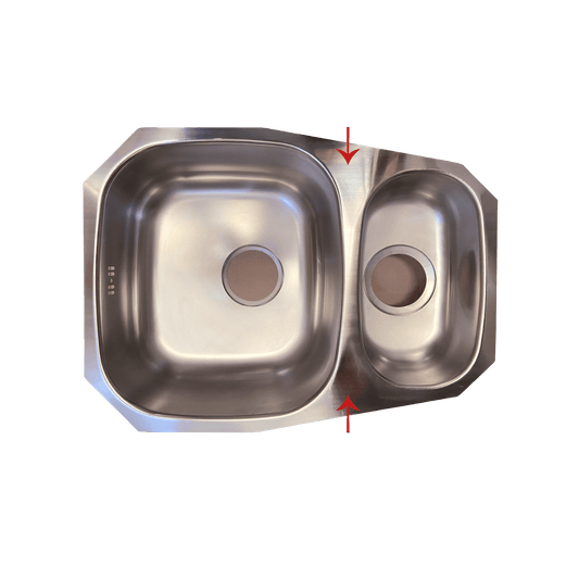 1 BOWL and 1/2 U stainless steel Sink