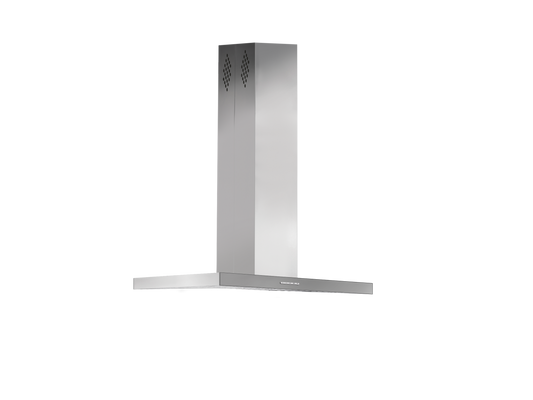 Chaminé de Ilha FRASA 90 cm em inox - com perfil inox