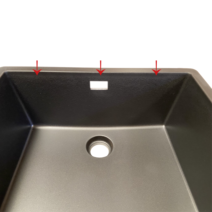 SCHOCK BROOKLYN N-100L CRISTALITE+ NERO Sink