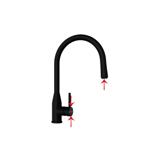 J-Shaped pull-out Copper tap