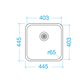 40x40 U/F Tub