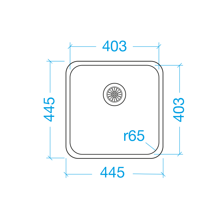 40x40 U/F Tub
