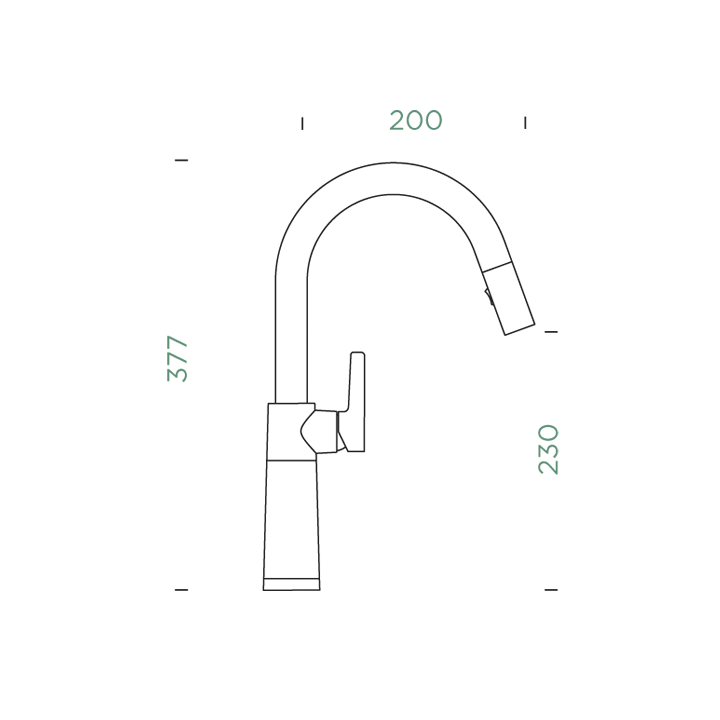 SCHOCK SC-520 pull-out tap with shower