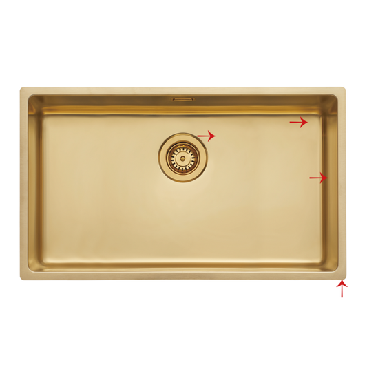 70x40 U/F Gold Bowl