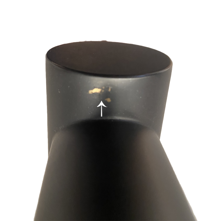 Fixed L-shaped tap in pure