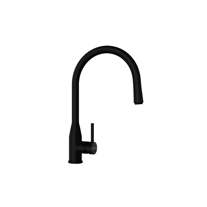 J-Shaped pull-out Copper tap