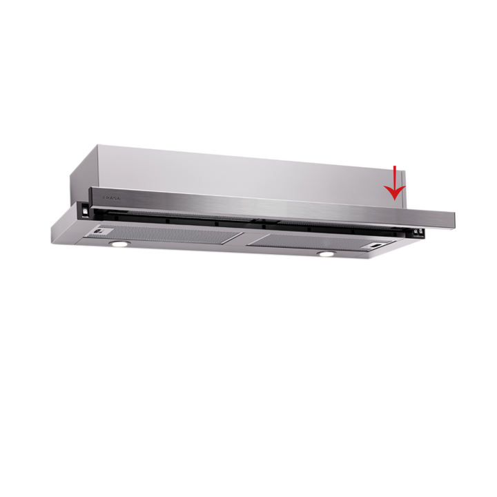 FRASA LIGU EVO 60 cm TELEPHONE Cooker Hoods FAN, STAINLESS STEEL PANEL, W/O MOTOR 