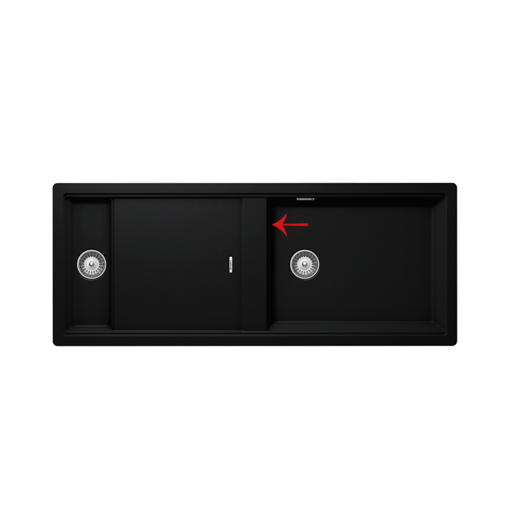 Sink 1000x500 cm nero