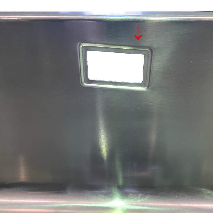 Cuba de 71x40 cm em INOX