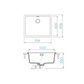 SCHOCK BROOKLYN N-100L CRISTALITE+ NERO Sink