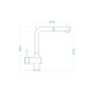 Extendable L-shaped mixer in pure