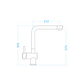 Fixed L-shaped mixer in pure
