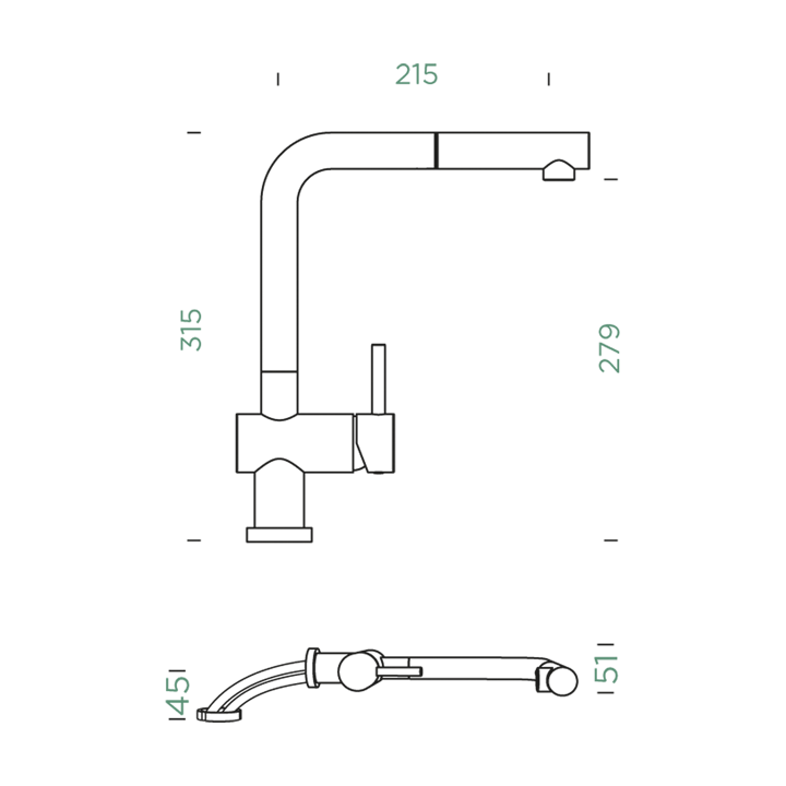 SCHOCK EPOS extendable tap